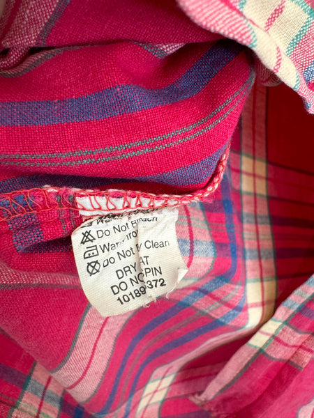 Pink check shirt - Size XL