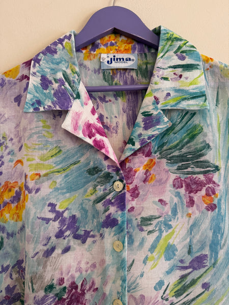 Blue pattern shirt - Size 46