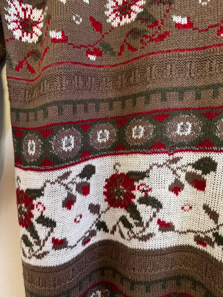 Taupe holiday knit - Size Medium