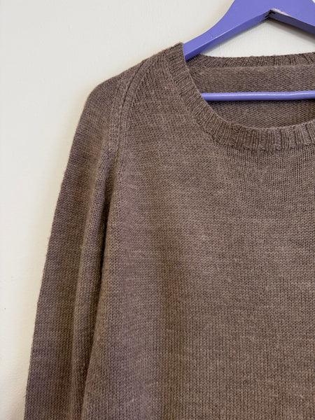 Taupe plain knit - Size S/M