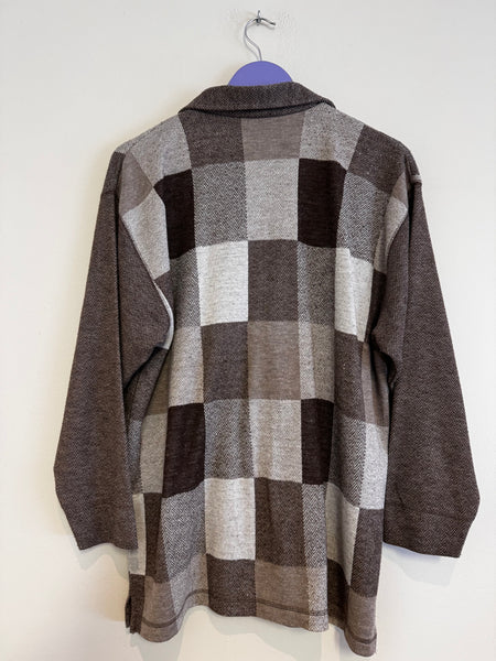 Taupe block sweater - Size XL