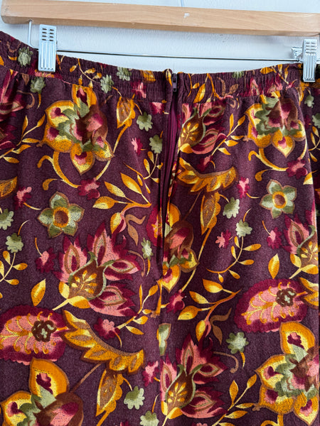 Floral viscose skirt - Size 20