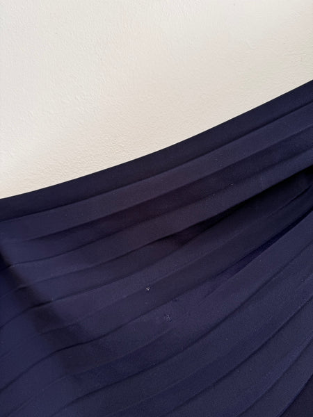 Navy pleat skirt - Size 48