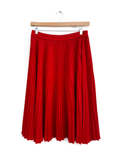 Red pleat skirt - Size XL