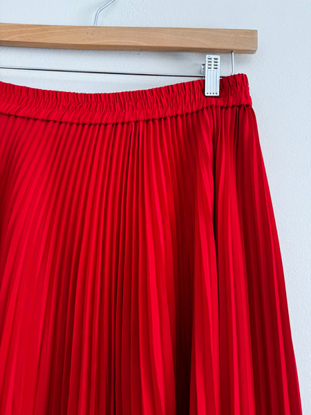 Red pleat skirt - Size XL