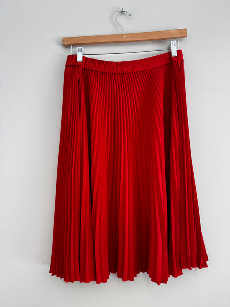 Red pleat skirt - Size XL