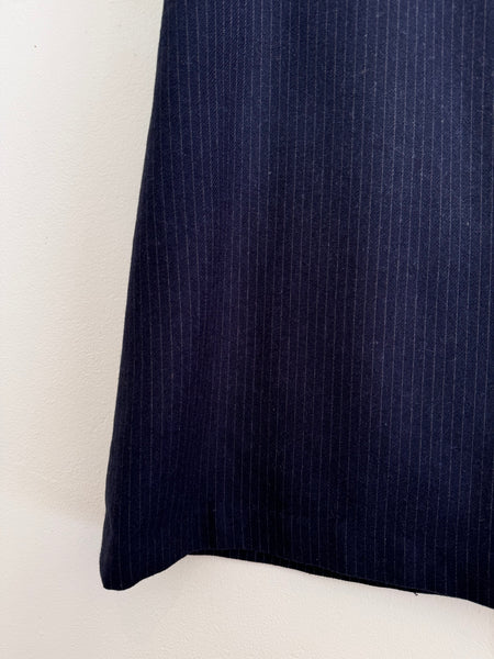 Navy pinstripe skirt - Size Small