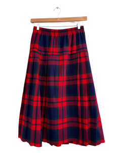 Red & navy skirt - Size 42