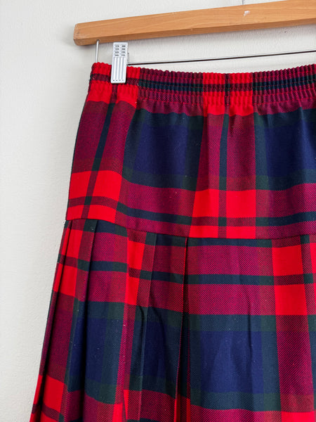 Red & navy skirt - Size 42