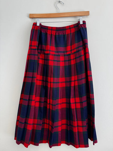 Red & navy skirt - Size 42