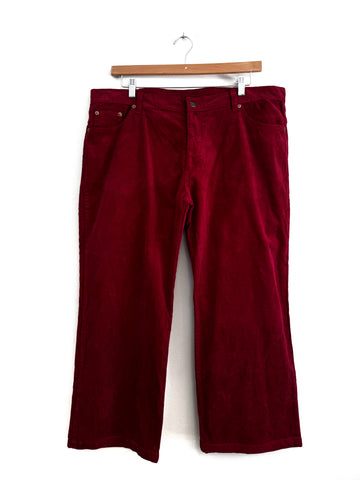 Red corduroy pants - Size 42