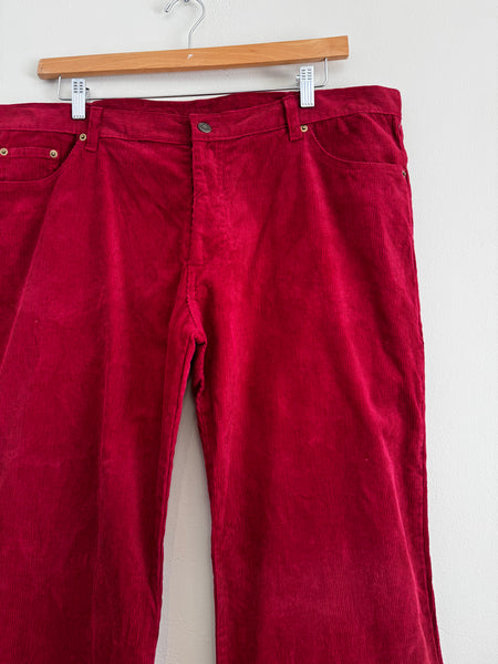 Red corduroy pants - Size 42