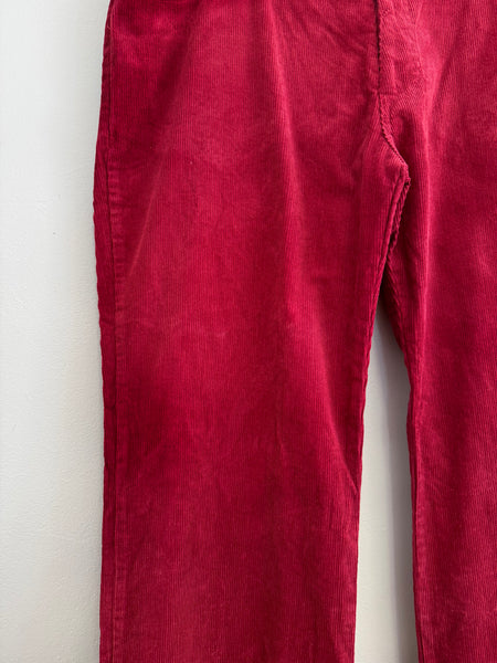 Red corduroy pants - Size 42