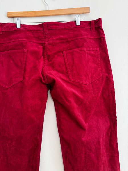 Red corduroy pants - Size 42