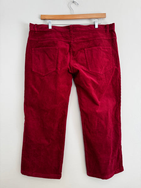 Red corduroy pants - Size 42