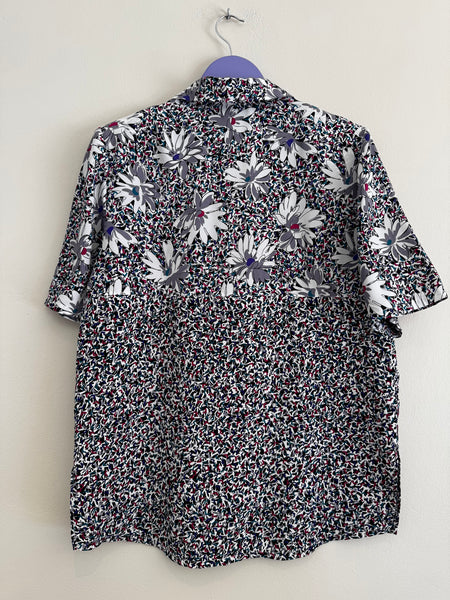 Grey floral blouse - Size 10