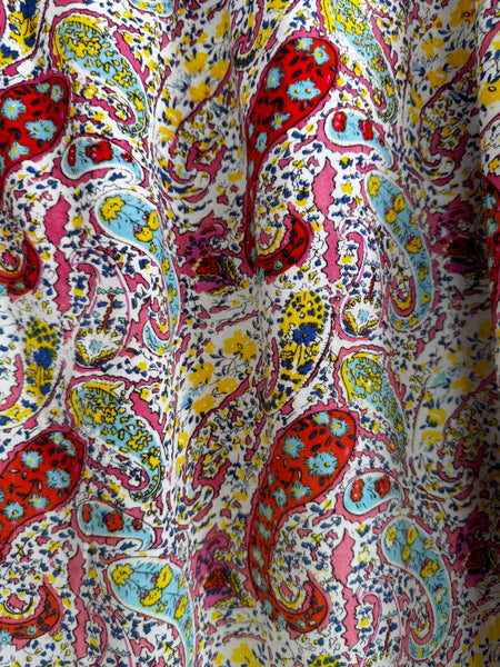 Paisley cotton skirt - Size Large