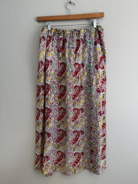 Paisley cotton skirt - Size Large