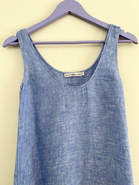 Blue cotton dress - Size 30