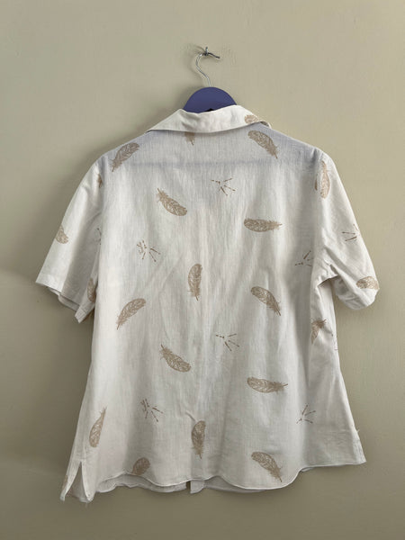 White feather top - Size XL