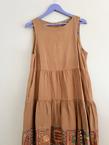 SO®️ Brown tier dress - Size 32