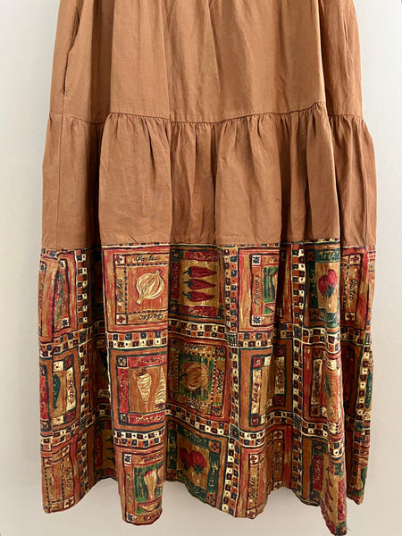 SO®️ Brown tier dress - Size 32