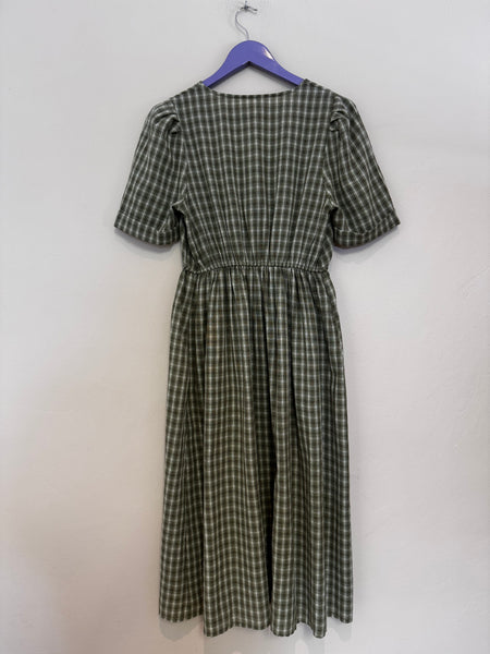 Green button dress - Size 32/34