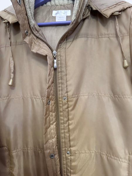 Camel lightweight puffer jacket - Size 38/40