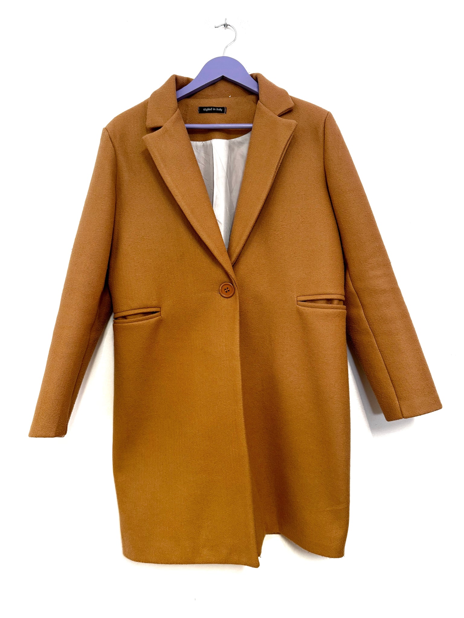 Light camel coat - Size Large