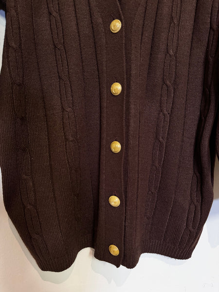 Chocolate cardigan - Size Large