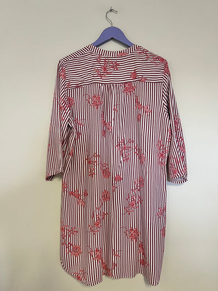 Stripy floral top/dress - Size 42