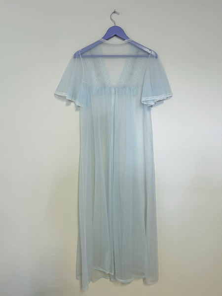 Baby blue sheer robe - Size Medium