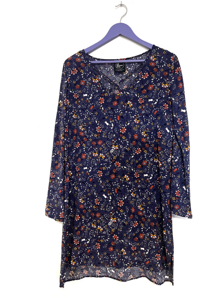 Blue floral dress - Size 10