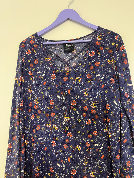 Blue floral dress - Size 10