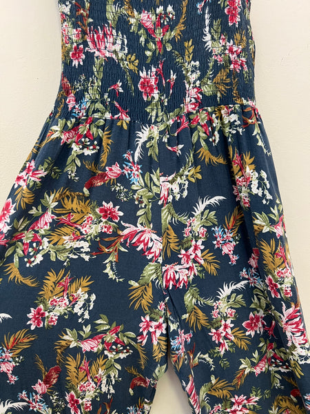 Teal floral jumpsuit - Size 38