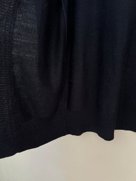 Black long cardigan - Size Large