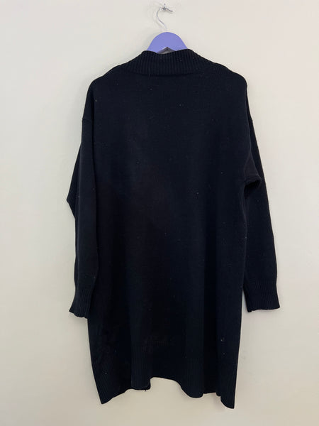 Black long cardigan - Size Large