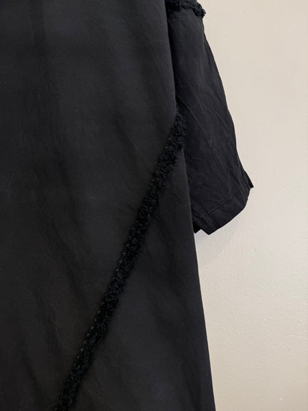 Black long shirt dress - Size XL