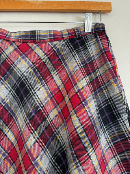 Pink check skirt - Size 42