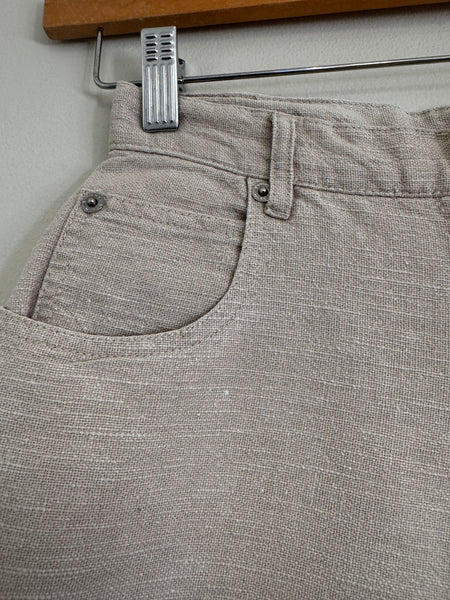 Beige high waist shorts - Size 30