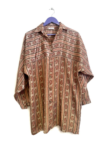 Paisley long shirt - Size XL