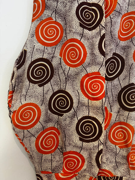 Orange pattern dress - Size 30