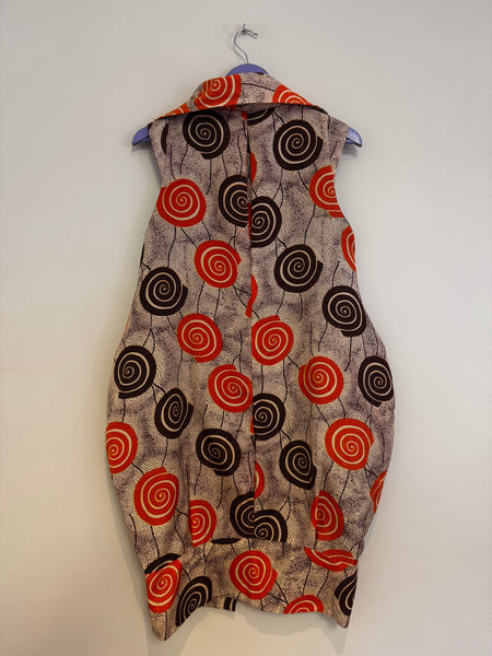 Orange pattern dress - Size 30