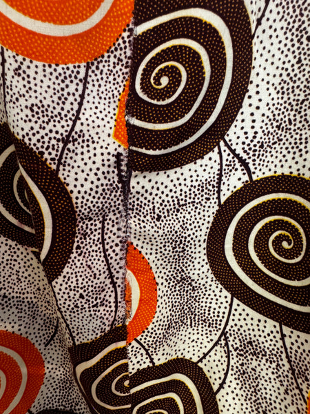 Orange pattern dress - Size 30