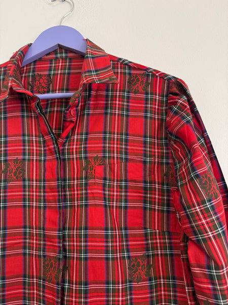 Red tartan shirt - Size L/XL