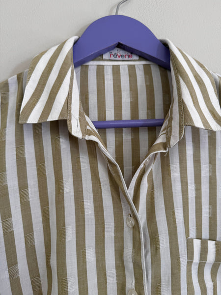 Beige stripy shirt - Size 44