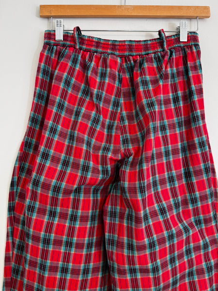 Red tartan trousers - Size 34