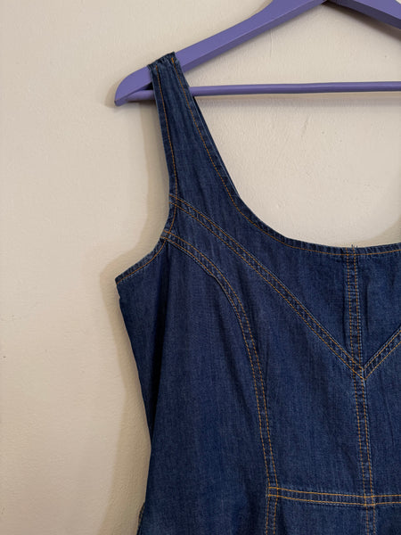 Denim A-line dress - Size 32