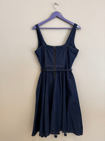 Denim A-line dress - Size 32