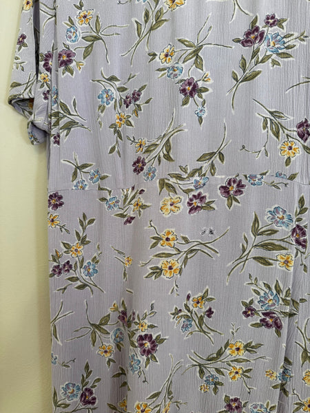 Lavender floral dress - Size Large